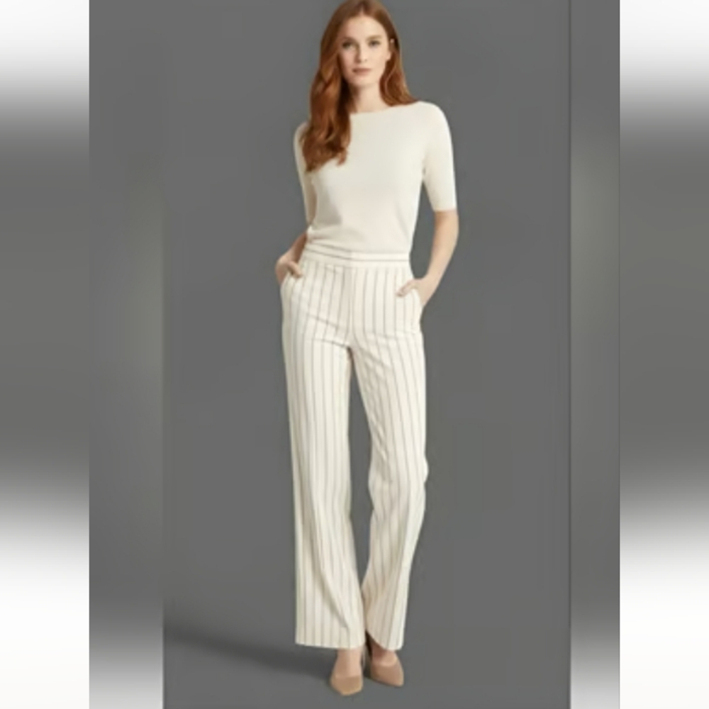 "K Mode"Jrs. (5) Perfect For Spring/Summer Pretty Light Tan Pinstripe Pants